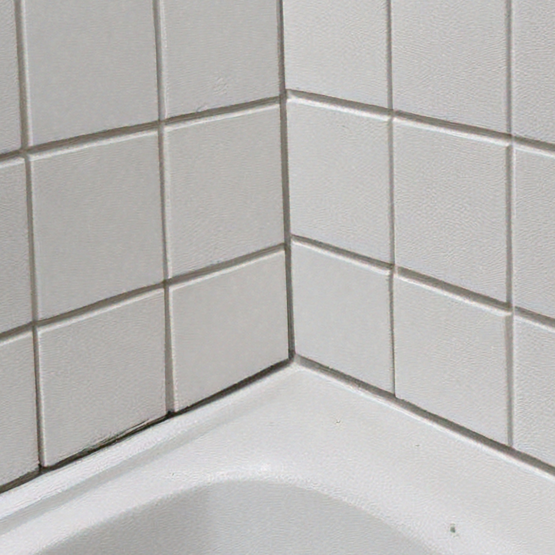 Clean shower after mold removal treatment